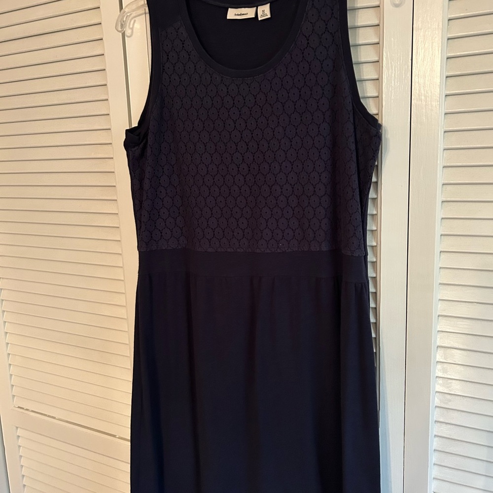 L.L. Bean Women's Navy Midi Dress